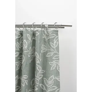 GARESA Vorhangstange 2-läufig Ø 20 mm 200 cm Silber/Grau