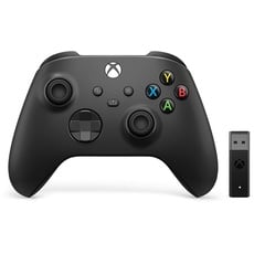 Bild Xbox Wireless Controller schwarz + Wireless Adapter für Windows 10
