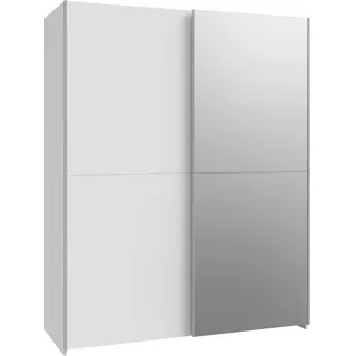 Forte Schwebetürenschrank 150 150,1 x 190,5 x 61,2 cm Weiß
