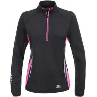 Trespass Persin, Black, XXS, Schnelltrocknendes Antibakterielles Sport Top mit Schlüsseltasche für Damen, XX-Small / 2XS / 2X-Small, Schwarz