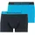 Flowing Short 2er Pack 8 Aqua Blue schwarz