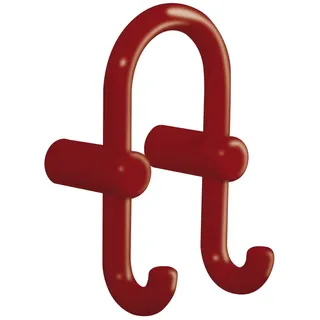 Hewi Garderobedoppelhaken rubinrot 33