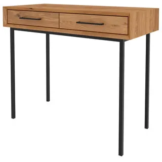 byoak Schminktisch Leon Wildeiche , Holz , Echtholz,Eiche , 97x80x45 cm , Wohnzimmer, Wohnzimmertische, Konsolentische