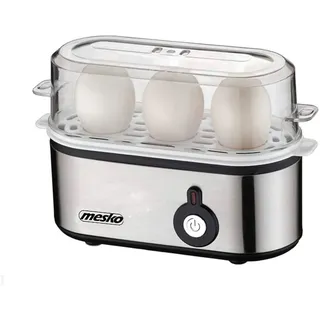 Mesko MS 4485 3 Eier + Messbecher Silber
