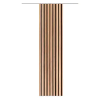 HOME WOHNIDEEN Schiebegardine PANILO, Seidenoptik, Blickdicht, 245x60 cm, Paneele, Farbe:braun, Größe:245 x 60 cm, Anzahl:1x