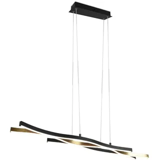 Trio Blaze 1-flg. 107,5 cm rund Messing Matt