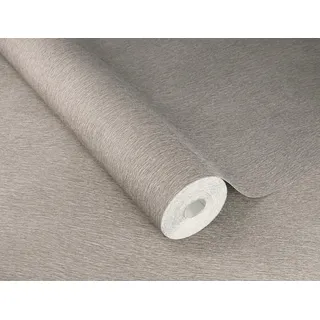 Rasch Textil Rasch Vliestapete 751062 Grau-Hellgrau Uni 10,05 m x 0,53 m