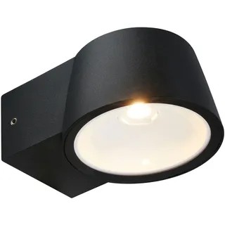 Telefunken LED Wandlampe (IP54) 5,5 x 9,5 x 13 cm Schwarz