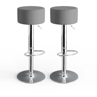 Vicco Barhocker 2er Set 38.5x92 cm 2 Teilig Grau 33 x 92