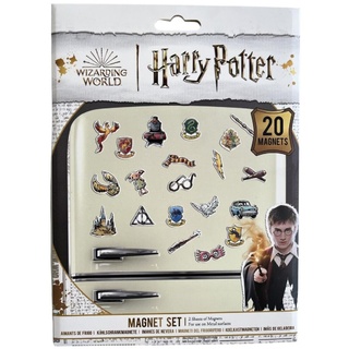 HARRY POTTER 20-teiliges Magnet-Set (Whimsical Design) Kühlschrankmagnete - Offizielles Lizenzprodukt