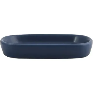 MSV Seifenschale Maonie Keramik 13,9 cm x 9 cm x 2,4 cm Dunkelblau
