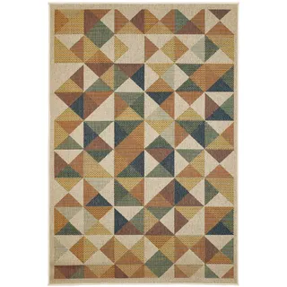 Andiamo Sedona Dreieck Outdoor-Teppich 120 x 170 cm Mehrfarbig