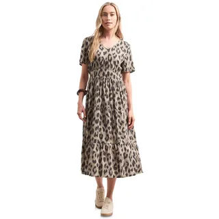 Street One Midi-Kleid mit Smock-Detail Timeless beige 38