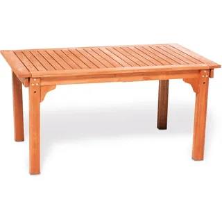 Merxx Gartentisch 150/185/220 x 90 x 74 cm Eukalyptusholz beige
