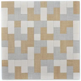 selbstklebendes MOSAIK DEKOR Küchenrückwand Textiloptik grau beige WB200-2522