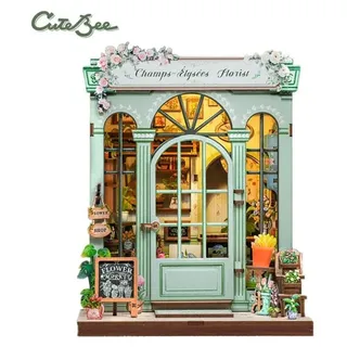 sakami merchandise gmbh CuteBee|Sakami Book Nook Miniature House - Champs-Élysées Florist