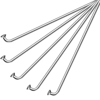 cyclingcolors Rayon_Acier_14G, n/A rechter runder Radius, Silver, 250mm -