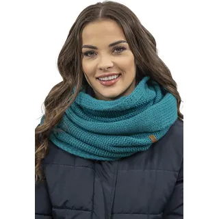 Vivisence Loop Damen für Winter Einheitsgröße - Schal Frauen Klassisch winterschal Gemütlich für herbst Schlauchschal Damenschal XXL - Dunkeltürkis - Blau