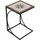 Gartenbeistelltisch 35 x 35 x 53 cm grau/rot