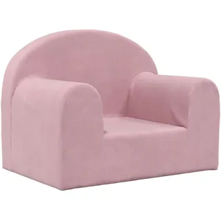 Kindersofa Rosa Weich Plüsch - Rosa, Bunt