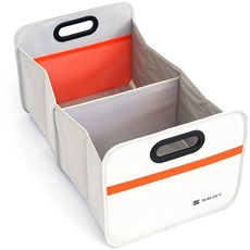Seat OKD105551219 Faltbox Tasche Kofferraumbox Kiste Einkaufskorb Tasche Faltschachtel Transportbox, grau/orange