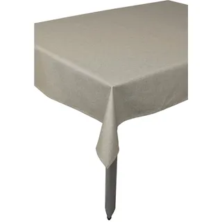 Tischdecke , Grau , Textil , Uni , rechteckig , 140x230 cm , Made in Germany , abwischbar, wasserabweisend , Heimtextilien, Wohntextilien, Tischwäsche, Tischdecken