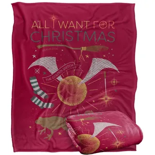 HARRY POTTER Silky Touch Optimalweiche Kuscheldecke, 152 x 127 cm
