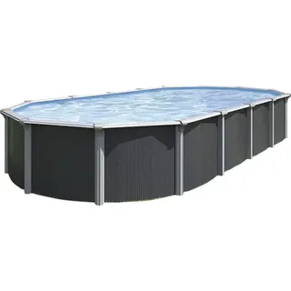 Aufstellpool Stahlwandpool-Set Green Line Evolution oval 760x390x132 cm inkl. Sa