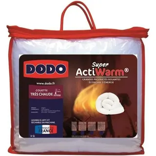 Sehr warme Bettdecke SUPER ACTIWARM - 220 x 240 cm - Weiß - Weiß