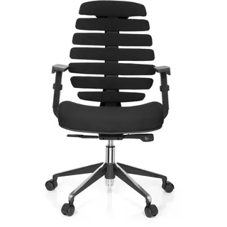HJH Office Ergo Line II Stoff Schwarz