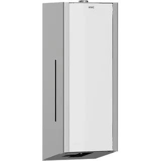 KWC AR Seifensp., EXOS, elek., Edelstahl,  AP, 120x325x120 mm, Front ESG weiß