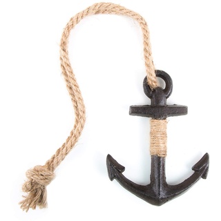 Logbuch-Verlag Anker zum Aufhängen Gusseisen Metall 15 cm Schiffsanker Wandanker Geschenk Symbol Maritime Deko Hochzeit Geburtstag