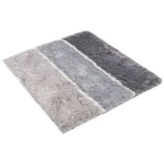 Homie Living Badematte »Rio Marina« Höhe 30 mm rutschhemmend beschichtet fußbodenheizungsgeeignet   schnell trocknend flauschiger Badteppich, modern gestreift, waschbar, Badezimmerteppich, grau