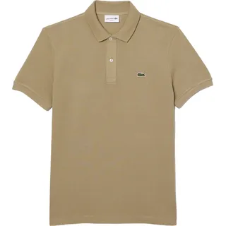 Lacoste Poloshirt Kurzarmshirt mit Polokragen und Logo-Stickerei - Hellbraun