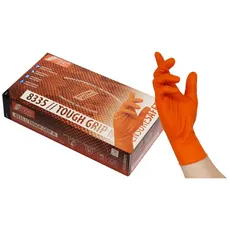 Bild Einmalhandschuhe TOUGH GRIP N orange Größe M 50 St.