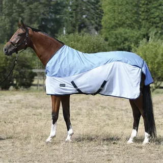 Busse Paddockdecke RAINFLY, Farbe:sky(navy), Länge in cm:155 - Blau