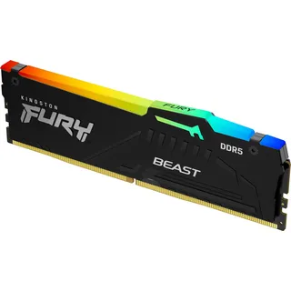 Kingston FURY Beast RGB DDR5 6000MT/s 32GB Modul (1x32GB) CL30 Schwarz KF560C30BBA-32