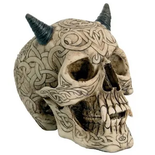 k.A. Keltischer Teufels - Schädel Totenkopf Gothik Skull