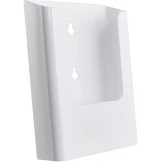 Wandprospekthalter DIN lang Hochformat, weiß, PS