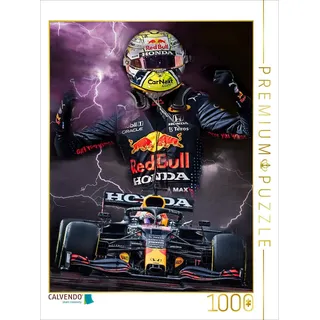 CALVENDO Puzzle Max Verstappen - Formel 1 Weltmeister des Jahres 2021 | 1000 Teile Lege-Größe 64x48cm Foto-Puzzle für glückliche Stunden