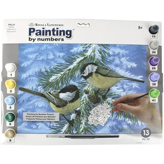 Pracht Creatives Hobby Royal & Langnickel - Malen nach Zahlen Meisen, enthält Farben und Pinsel, für Erwachsene und Kinder ab 8 Jahren