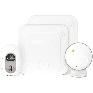 Angelcare SmartSensor Pro 2, 2-in-1 Überwachung: Audio + Bewegung mit Wireless Sensormatten, Raumtemperaturanzeige