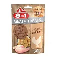 2x50g Piept de pui Meaty Treats 8in1 Snackuri câini