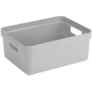 sunware perfectly organised Aufbewahrungsbox Bad 44,5 x 34,5 x 18,3 cm 1-tlg. grau/silber