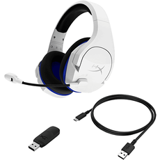 Bild von HyperX Cloud Stinger Core Gaming Over Ear Headset Weiß, Blau Lautstärkeregelung, Mikro