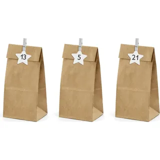 Adventskalender zum Selber basteln Säckchen DIY Adventskalender Säckchen