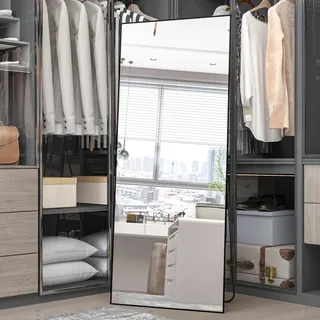 elemango Standspiegel 165 x 60 cm Schwarz