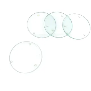 GLOREX Glasuntersetzer, Glas, Mehrfarbig, 10.3 x 10.3 x 2.29 cm, 1 Einheiten