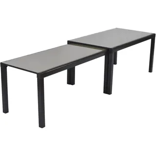 Merxx Flex Ausziehtisch Gartentisch 160 x 78 x 79 cm Grau