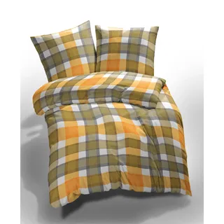 MOONLIGHT Bettwäsche »Juan, Baumwoll-Satin« 2 Stk. tlg., gelb